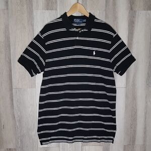 Polo by Ralph Lauren Black and White Striped Shirt